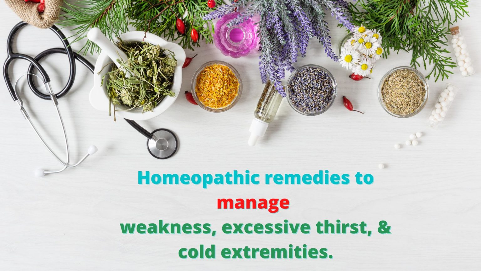 Homeopathic remedies to manage weakness