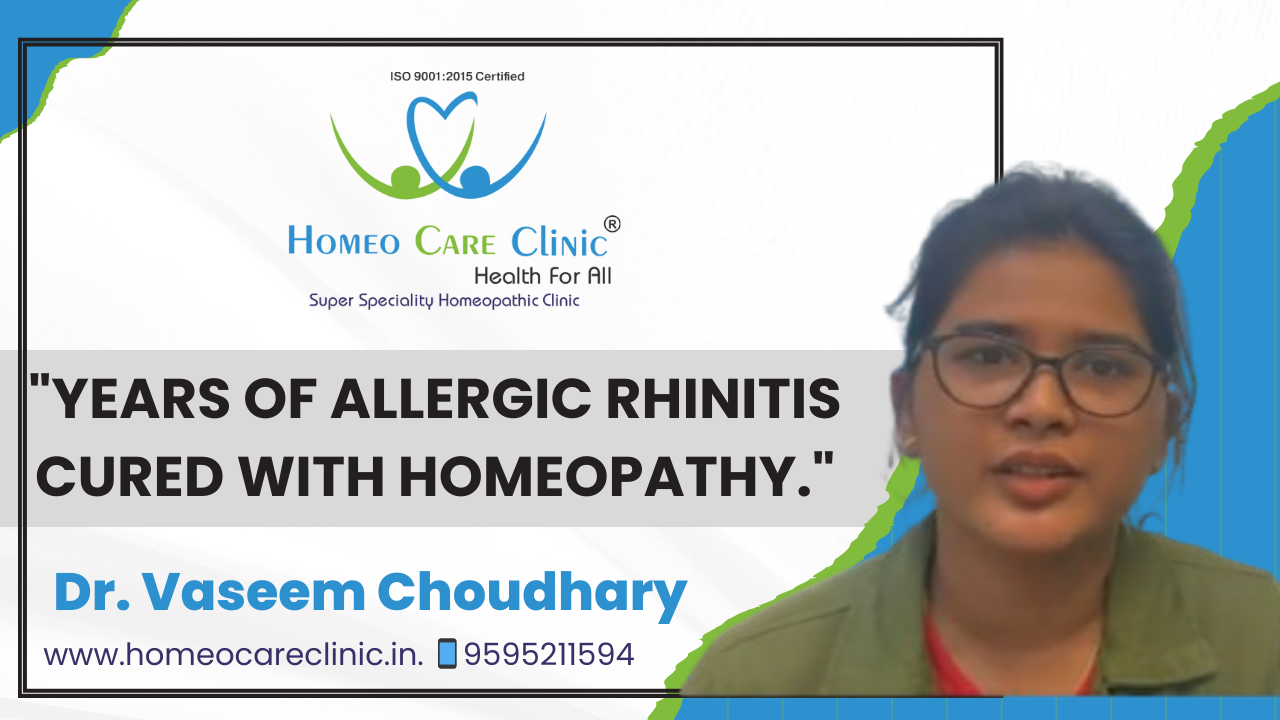 Allergic Rhinitis cured by Homeopathic Treatment