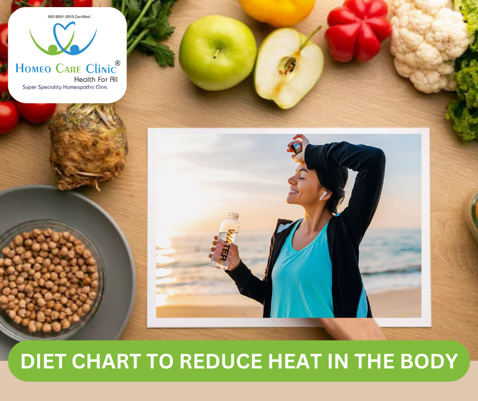 diet chart for body heat reduction