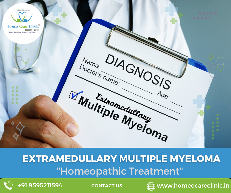 Extramedullary Multiple Myeloma affecting tissue outside the bone marrow.